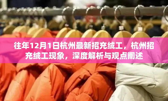 深度解析,杭州充绒工招聘现象——历年招聘趋势与观点阐述
