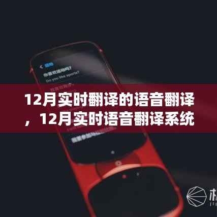 全面评测12月实时语音翻译系统,特性、体验、对比及用户分析