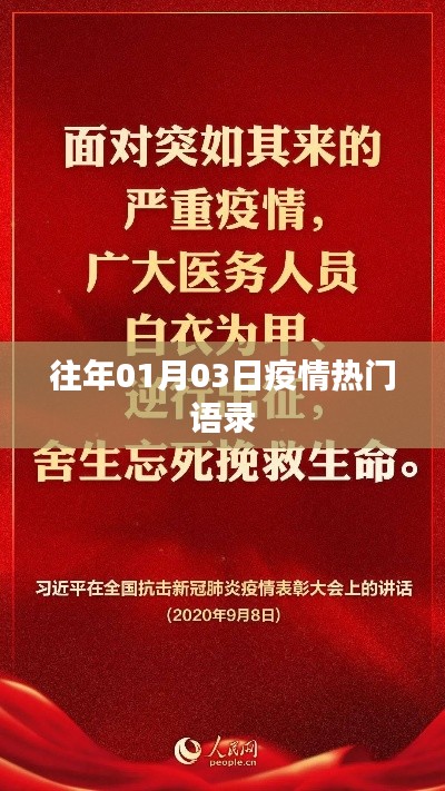 疫情热门语录回顾,历年一月三日精选语录