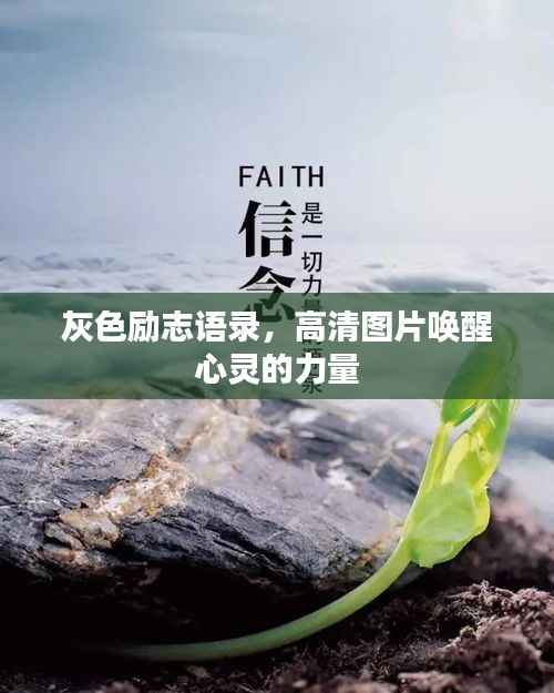 灰色励志语录,高清图片唤醒心灵的力量