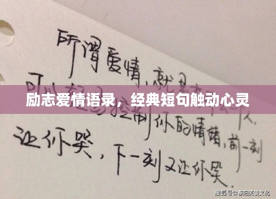 励志爱情语录，经典短句触动心灵