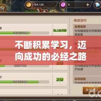 不断积累学习,迈向成功的必经之路