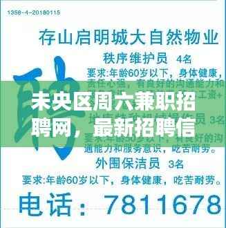 未央区周六兼职招聘网,最新招聘信息速递